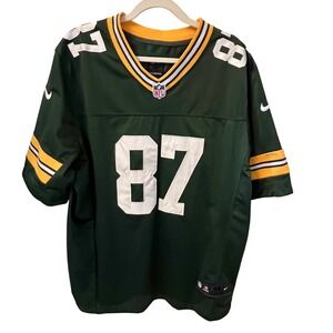 Nike Green Bay Packers Jordy Nelson 87 On Field Jersey Green Mens 48 XL